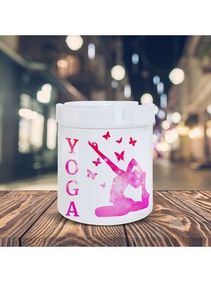 Asilmeydan Yoga Meditasyon Baskılı Küllük Kül Tablası-08144