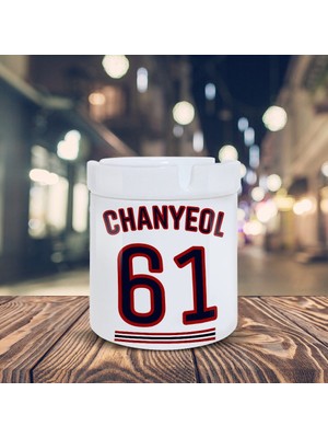 Asilmeydan 61 Chanyeol Yazı Baskılı Küllük Seramik Kül Tablası-36951
