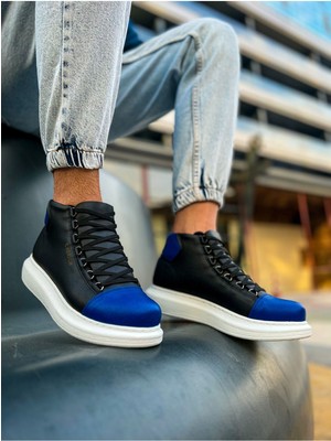 Esranın Dünyası CH258 - Gbt Roma Colourful Erkek Bot Sıyah/sax Mavı