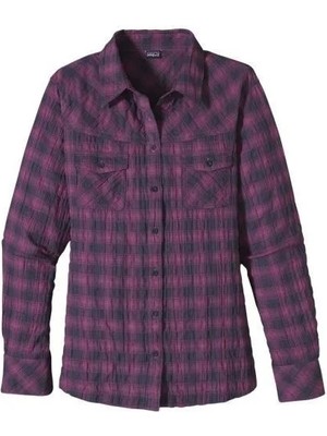 Patagonia Highlands Uzun Kollu Kadın Gömlek