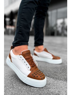 Esranın Dünyası CH169 - Cbt Thorn Erkek Ayakkabı Taba/beyaz