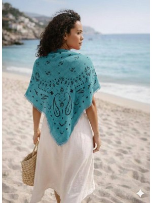 Trend Nexus Etnik Desenli Bohem Stil Şal