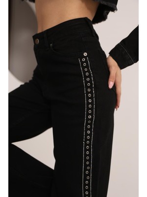 Aida Fashion Palazzo Jeans Taşlı