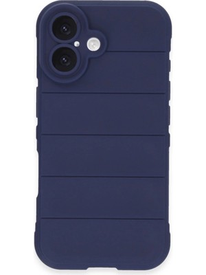 K-Yonlineticaret Iphone 16 Plus Kılıf Optimum Silikon - Lacivert
