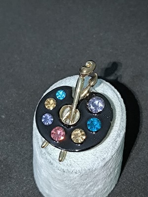 Vulwox Sanatın Imzası Ressam Paleti Broş