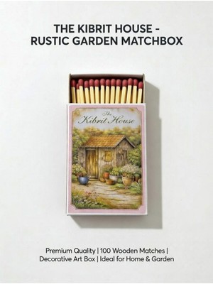 The Kibrit House  3'lü Rustik Kulübe & Göl Manzarası Koleksiyon Set – Mum Yanı Dekoratif Kibrit