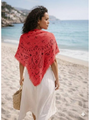 Trend Nexus Etnik Desenli Bohem Stil Şal