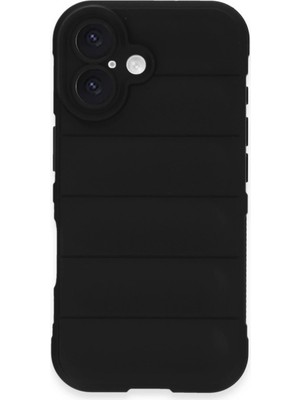 K-Yonlineticaret Iphone 16 Plus Kılıf Optimum Silikon - Siyah