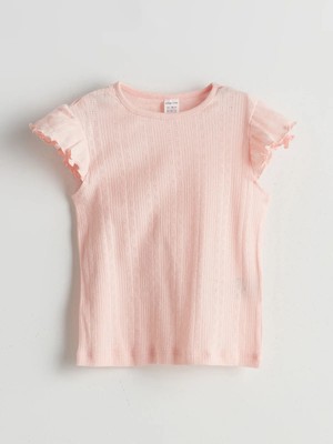 Lc Waikiki Yeni Sezon Pamuklu Basic Kız Bebek Pijama Üst