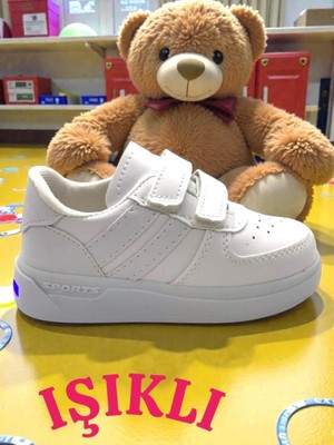 Ellaboni Işıklı Cırt Cırtlı Anatomik Günlük Hafif Esnek Taban Çocuk Spor Ayakkabı