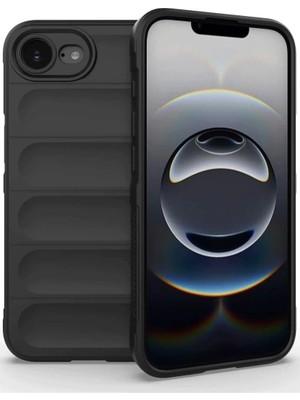K-Yonlineticaret Iphone 16E Kılıf Optimum Silikon - Siyah
