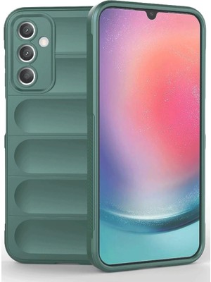 K-Yonlineticaret Samsung A36 Kılıf Optimum Silikon - Koyu Yeşil