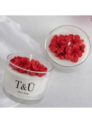 Minaşk Candle Serenity Bond Soya Mum Cam Kırmızı