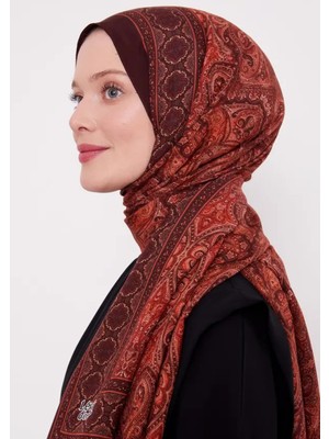 Levidor Bordo Hint Desen Royal Şal