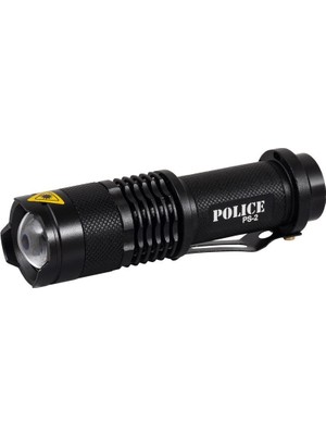 K-Yonlineticaret Police Ps-2 Cree Q5 LED Şarjlı El Feneri