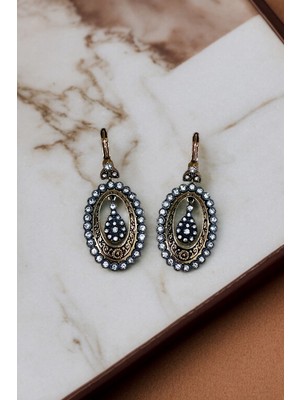 Fayra Accessories Zirkon Taş Işlemeli Tasarım Küpe