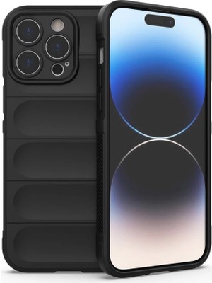 K-Yonlineticaret Iphone 14 Pro Kılıf Optimum Silikon - Siyah