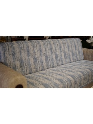 Tfn Home Pamuklu Koltuk Örtüsü Kaymaz Yüzey Leke Dirençli Mavi Duvar Desen 170 x 210 cm