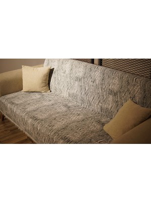 Tfn Home Pamuklu Koltuk Örtüsü Kaymaz Yeşil Duvar Desen 170 x 210 cm