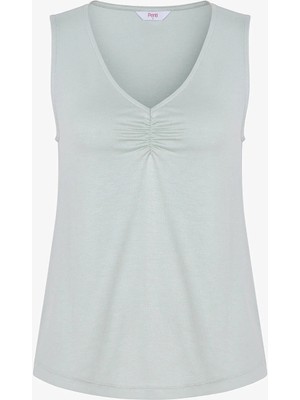 Penti Açık Yeşili Serenity Solid Atlet Pijama Üstü