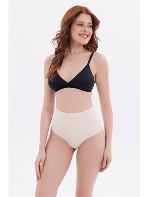 MOTTO10 Butik Ten Mı Emay 2704 Lazer Kesim Yüksek Bel Hayalet Külot