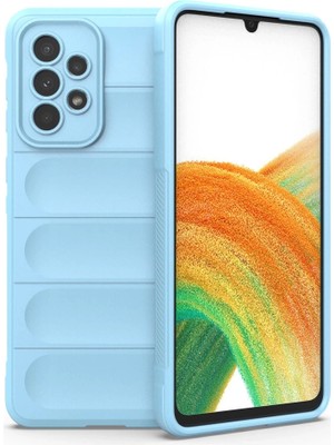 K-Yonlineticaret Samsung Galaxy A33 5g Kılıf Optimum Silikon - Sky Blue