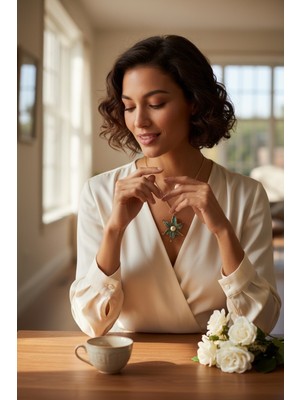 Fayra Accessories Zambak Çiçeği Kolye