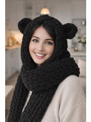 Puffy Balaclava Kulaklı, Bere, Şapka, Atkı