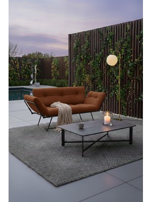 AVYNA Zenthora™ Katlanır Yataklı Kanepe – Iki Kişilik Çekyat Koltuk - Tay Tüyü - Kahverengi - Premium Kumaş