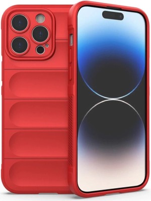 K-Yonlineticaret Iphone 13 Pro Kılıf Optimum Silikon - Kırmızı