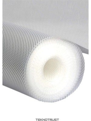 Aesco Mutfak Kaydırmaz Şeffaf Raflık Kaymaz Dolap Içi Çekmece Örtüsü Pvc 45X300 cm Koruyucu Eva Kalın