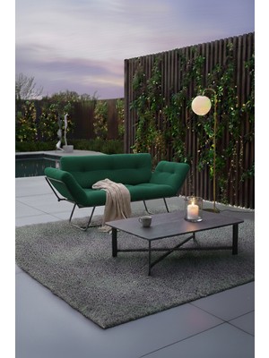 AVYNA Zenthora™ Katlanır Yataklı Kanepe – Iki Kişilik Çekyat Koltuk - Tay Tüyü - Yeşil - Premium Kumaş