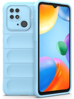 K-Yonlineticaret Xiaomi Redmi 10C Kılıf Optimum Silikon - Sky Blue