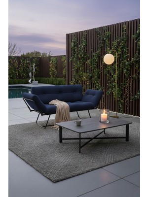 AVYNA Zenthora™ Katlanır Yataklı Kanepe – Iki Kişilik Çekyat Koltuk - Tay Tüyü - Lacivert - Premium Kumaş