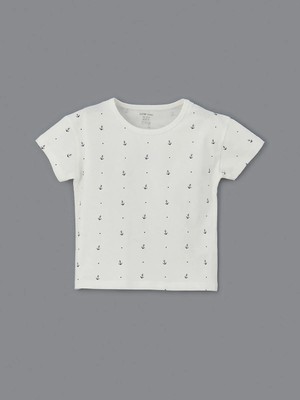 Lc Waikiki Yeni Sezon Bisiklet Yaka Baskılı Erkek Bebek Pijama Üst