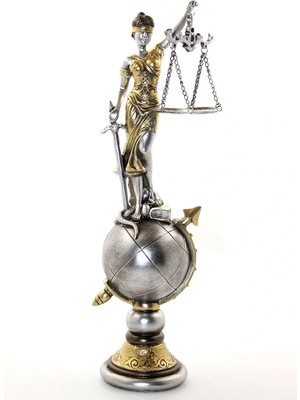 Uslucan Alışveriş Polyester Dünya Küre Üzerinde Adalet Biblosu Model 1