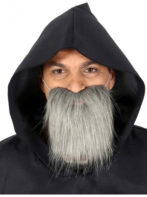 Erdo Ticaret Kırçıllı Korsan Sakalı Gri Renk Takma Sakal