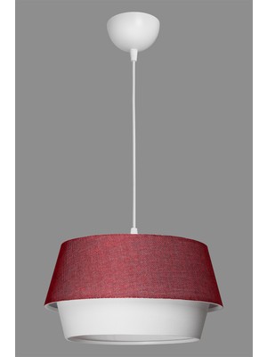 Limon 3D Desing Melena Dokulu Kumaş Başlıklı Tekli Sarkıt Avize, Salon, Yatak Odası