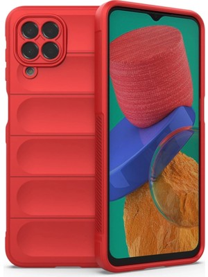 K-Yonlineticaret Samsung Galaxy M33 Kılıf Optimum Silikon - Kırmızı