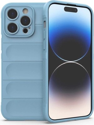 K-Yonlineticaret Iphone 15 Pro Kılıf Optimum Silikon - Sky Blue