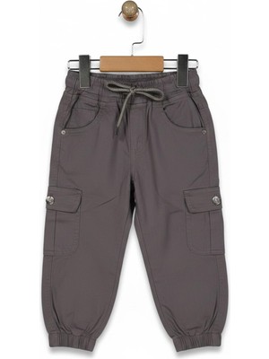 Baglan Erkek Çocuk Kanvas Kargo Cepli Paça Lastikli  Pantolon BGL-ST05216