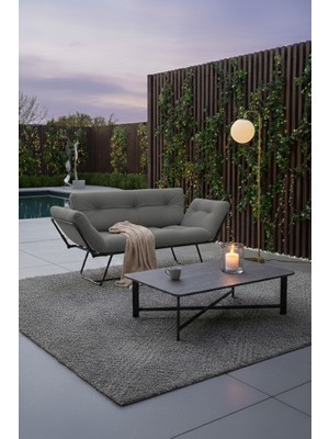 AVYNA Zenthora™ Katlanır Yataklı Kanepe – Iki Kişilik Çekyat Koltuk - Tay Tüyü - Gri - Premium Kumaş