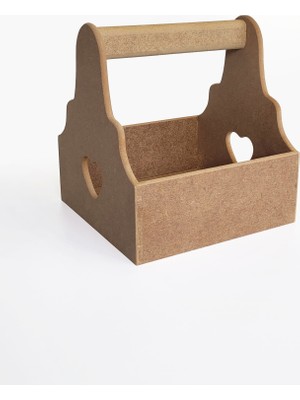 Yegane Concept Ham Mdf, Boyanabilir Kalpli Kulplu Peçetelik, Baharatlık, Toparlayıcı