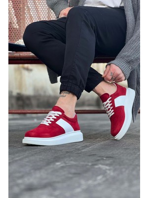 Aesco Kırmızı Süet Erkek Casual Ayakkabı