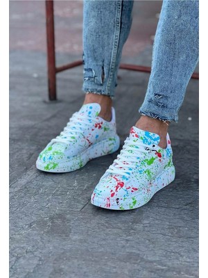 Aesco Yeşil Boyalı Erkek Casual Ayakkabı