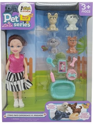 Aesco Pet Shop - Bebekli Köpek Bakım Seti - 7722-3 - Esmer