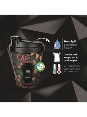 Aesco Kahve Bardağı - Termoslu 400ML - 13,5 Oz - Lisinya