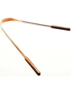 Aesco Hijyenik Dil Kazıyıcı Temizleme Dil Sıyırıcı Dil Temizleyici Bakır Hilal - Lisinya