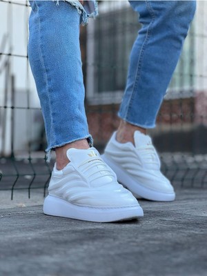 Aesco Beyaz Rugan Erkek Casual Ayakkabı