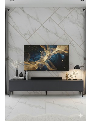 Yumedi Design TSA1899A - Didema Tv Stand , Tv Sehpası 180CM Antrasit